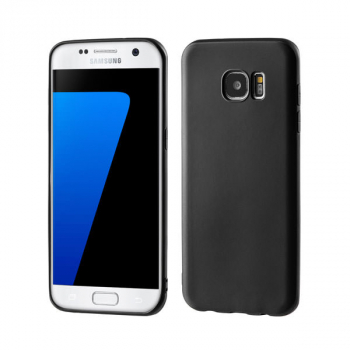 HDD Soft Matt Slim Silikon-Tasche für Samsung Galaxy S7 edge G935 schwarz
