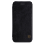 Preview: Nillkin Qin Leder Flip-Tasche mit Kartenfach für iPhone Xs / X schwarz