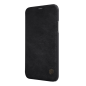 Preview: Nillkin Qin Leder Flip-Tasche mit Kartenfach für iPhone Xs / X schwarz