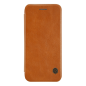 Preview: Nillkin Qin Leder Flip-Tasche mit Kartenfach Schutz Hülle für iPhone X / Xs braun