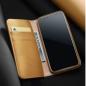 Preview: Dux Ducis Wish Series Echt Leder Flip Wallet Tasche Schutz-Hülle Cover für iPhone Xs Max braun