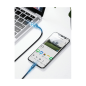 Preview: Baseus Cafule Lightning - USB TypeC Ladekabel/Datenkabel für iPhone / iPad / Airpods Nylon geflochten 18W QC3.0 schwarz-grau (1M)