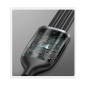 Preview: Baseus 3in1 USB - Lightning / USB Typ-C / Micro-USB - Ladekabel/Datenkabel Nylon geflochten - 5A, 480 Mbit/s, 40W, orange (1,2M)