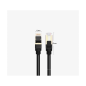 Preview: Ugreen Internetkabel Netzwerkkabel Ethernet-Patchkabel RJ45 Cat 7 STP LAN 10 Gbit / s  schwarz (1m)