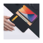 Preview: Dux Ducis Wish Series Echt Leder Flip Wallet für Apple iPhone 12 /12 Pro, blau