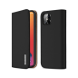 Preview: Dux Ducis Wish Series Echt Leder Flip Wallet für Apple iPhone 12 Pro Max, schwarz
