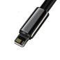 Preview: Baseus Tungsten Lade-/Datenkabel USB - Lightning 2,4 A schwarz (2m)