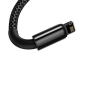 Preview: Baseus Tungsten Lade-/Datenkabel USB - Lightning 2,4 A schwarz (2m)