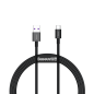 Preview: Baseus Superior Schnellladekabel USB zu USB Typ C 66 W (11 V / 6 A) Huawei SuperCharge schwarz (1m)