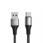 Preview: Joyroom  USB Typ-C Lade-/Datenkabel 3A 0,2 m schwarz