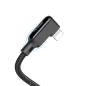 Preview: Mcdodo CA-7300 Black-Glue-Serie 90 Grad iPhone, iPad, Airpods Lightning Daten-/Ladekabel 1,8 m