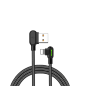 Preview: Mcdodo CA-4679 90 Grad Lightning Ladekabel/Datenkabel für iPhone, iPad, Airpods, schwarz (3m)