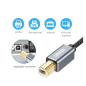 Preview: Choetech USB - USB Typ B Kabel Drucker schwarz (3m) Preview: Choetech USB - USB Typ B Kabel Drucker schwarz (3m)