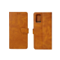Preview: Rixus Flip Book Cover Tasche Schutz-Hülle Case für Samsung Galaxy A7 (2018), hellbraun