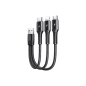Preview: Joyroom 3in1 USB Kabel - Lightning / USB Typ C / Micro USB 3.5A (15cm) schwarz (S-01530G9) Preview: Joyroom 3in1 USB Kabel - Lightning / USB Typ C / Micro USB 3.5A (15cm) schwarz (S-01530G9)