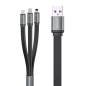 Preview: WK Design 3in1 Daten-/Ladekabel für schnelles Laden - USB Typ C / Lightning / Micro-USB 6A schwarz Preview: WK Design 3in1 Daten-/Ladekabel für schnelles Laden - USB Typ C / Lightning / Micro-USB 6A schwarz