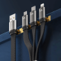 Preview: WK Design 3in1 Daten-/Ladekabel für schnelles Laden - USB Typ C / Lightning / Micro-USB 6A schwarz Preview: WK Design 3in1 Daten-/Ladekabel für schnelles Laden - USB Typ C / Lightning / Micro-USB 6A schwarz