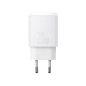 Preview: Baseus Compact Fast USB-A + USB-C Ladegerät 20W 3A Power Delivery Quick Charge 3.0 weiss Preview: Baseus Compact Fast USB-A + USB-C Ladegerät 20W 3A Power Delivery Quick Charge 3.0 weiss