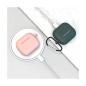 Preview: starfix Silikon-Hülle Schutz Tasche für AirPods 3  inkl. Karabinerhacken, rot