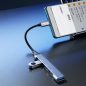 Preview: Dudao HUB 4in1 USB-C - 4x USB-A (3 x USB2.0 / USB3.0) 6,3cm schwarz (A16T) Preview: Dudao HUB 4in1 USB-C - 4x USB-A (3 x USB2.0 / USB3.0) 6,3cm schwarz (A16T)