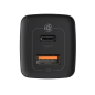 Preview: Baseus GaN2 Lite Fast 65W USB / USB Type-C Quick Charge 3.0 Power Delivery (Galliumnitrid), schwarz Preview: Baseus GaN2 Lite Fast 65W USB / USB Type-C Quick Charge 3.0 Power Delivery (Galliumnitrid), schwarz