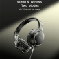 Preview: Yesido EP04 Bluetooth 5.3 HD HIFI Faltbares Stereo Headset mit Audiokabel, schwarz Preview: Yesido EP04 Bluetooth 5.3 HD HIFI Faltbares Stereo Headset mit Audiokabel, schwarz