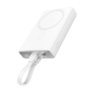 Preview: Joyroom Magsafe Powerbank 10000 mAh 20 W mit Ständer + Lightning Kabel – USB-C- Anschluss, Weiß (JR-PBM01) Preview: Joyroom Magsafe Powerbank 10000 mAh 20 W mit Ständer + Lightning Kabel – USB-C- Anschluss, Weiß (JR-PBM01)