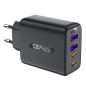 Preview: Acefast A61 PD 45W GaN-Ladegerät 2 x USB-C + 2 x USB-A mit 4 Anschlüssen, schwarz Preview: Acefast A61 PD 45W GaN-Ladegerät 2 x USB-C + 2 x USB-A mit 4 Anschlüssen, schwarz