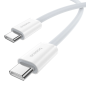 Preview: Baseus Superior Series II Schnelladekabel USB-C zu USB-C 30 W 480 Mbit/s Daten-/Ladekabel 2m, Weiß Preview: Baseus Superior Series II Schnelladekabel USB-C zu USB-C 30 W 480 Mbit/s Daten-/Ladekabel 2m, Weiß