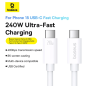 Preview: Baseus Superior 2 USB-C zu USB-C USB4-Kabel 240 W 1,8 m, weiß (CB000066) Preview: Baseus Superior 2 USB-C zu USB-C USB4-Kabel 240 W 1,8 m, weiß (CB000066)