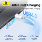 Preview: Baseus Superior 2 USB-C zu USB-C USB4-Kabel 240 W 1,8 m, weiß (CB000066) Preview: Baseus Superior 2 USB-C zu USB-C USB4-Kabel 240 W 1,8 m, weiß (CB000066)
