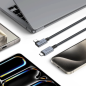 Preview: Tech-Protect UltraBoost Max L USB-C 4.0 (gerade) / USB-C 4.0 (gewinkelt) PD-Kabel 240 W 8K 40 Gbit/s 1,5 m, grau Preview: Tech-Protect UltraBoost Max L USB-C 4.0 (gerade) / USB-C 4.0 (gewinkelt) PD-Kabel 240 W 8K 40 Gbit/s 1,5 m, grau