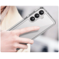 Preview: starfix Outer Space Silikon Schutz-Hülle mit Gelrahmen für Samsung Galaxy S25 PLUS, transparent