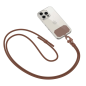 Preview: Tech-Protect Universal Handykette / Handyschnur mit transparentem patch / Handyhalter, braun