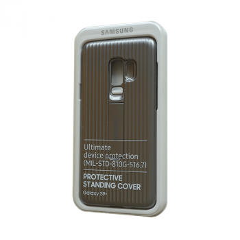 Samsung Protective Standing Cover für Galaxy S9+ silber (EF-RG965CSEGWW)