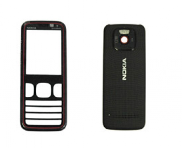 Nokia 5630 Gehäuse schwarz/rot
