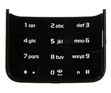 Nokia N81 Tastenmatte/Tastatur vanilla schwarz