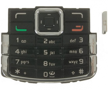 Nokia N72 Tastenmatte/Tastatur schwarz