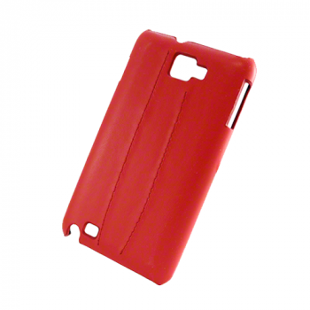 Leder Faceplate für Samsung i9220/N7000 Note rot