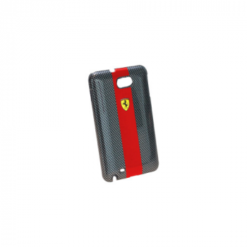 Ferrari Carbon Effect Cover für Samsung i9220 Galaxy Note rot