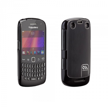 Case-Mate  BarelyThere Case für Blackberry 9800 aluminium/schwarz (CM016674)