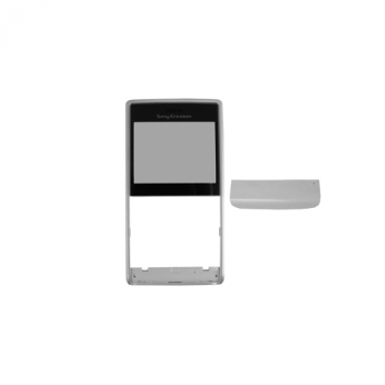 Sony Ericsson Aspen Oberschale + Touchscreen silber