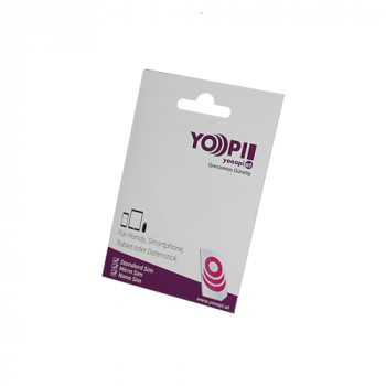 yooopi Sim Karte mit 1&euro; Guthaben / Wertkarte, TripleSim