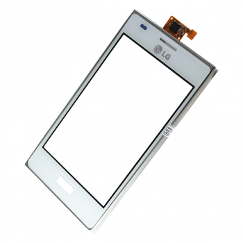 LG L5 E610 Touchscreen + Displayglas mit Rahmen weiss