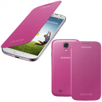 Samsung Flip-Cover für i9500/i9505 Galaxy S4 Rosa