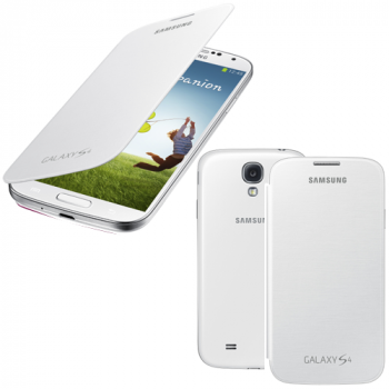 Samsung Flip-Cover EF-FI950BWEGWW für i9500/i9505 Galaxy S4 weiß