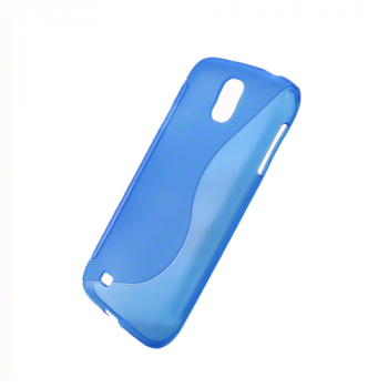 Slilikonhülle S-Line" für Samsung i9500/i9505 Galaxy S4 blau