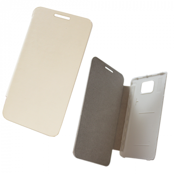 Flip-Tasche Bei-Serie für Samsung i9100 Galaxy S2 weiß