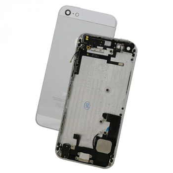 Akkudeckel für Apple iPhone 5 inkl. Ersatzteile silber