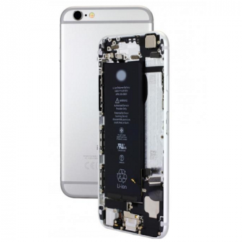 Rückgehäuse inkl. vormontierten Teilen für Apple iPhone 6 Plus silber
